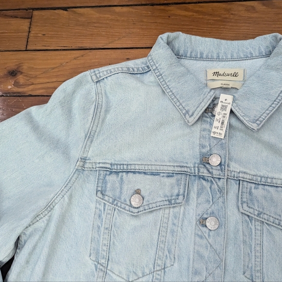 NWT Madewell The Plus Jean Jacket in Westlawn Wash - size 1X - Picture 5 of 16